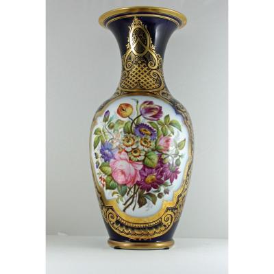 Vase Porcelaine De Valentine, Décorateur Henri Fouque