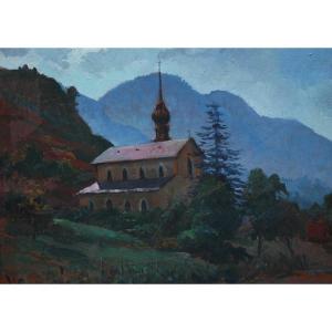 Peinture Montagne, église De Lucey