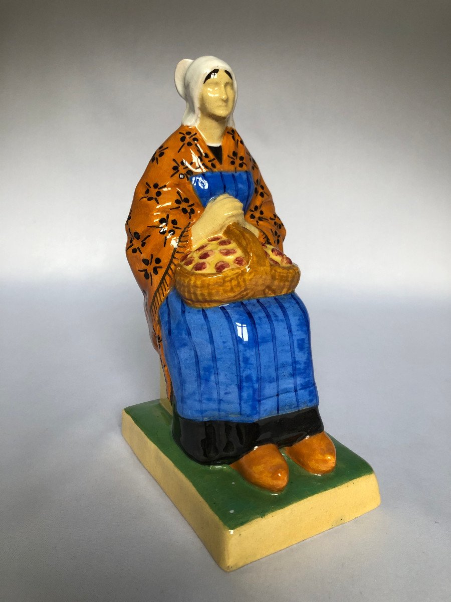 Apple Merchant From Plonéour Trez By Louis-henri Nicot - Henriot Factory - Brittany