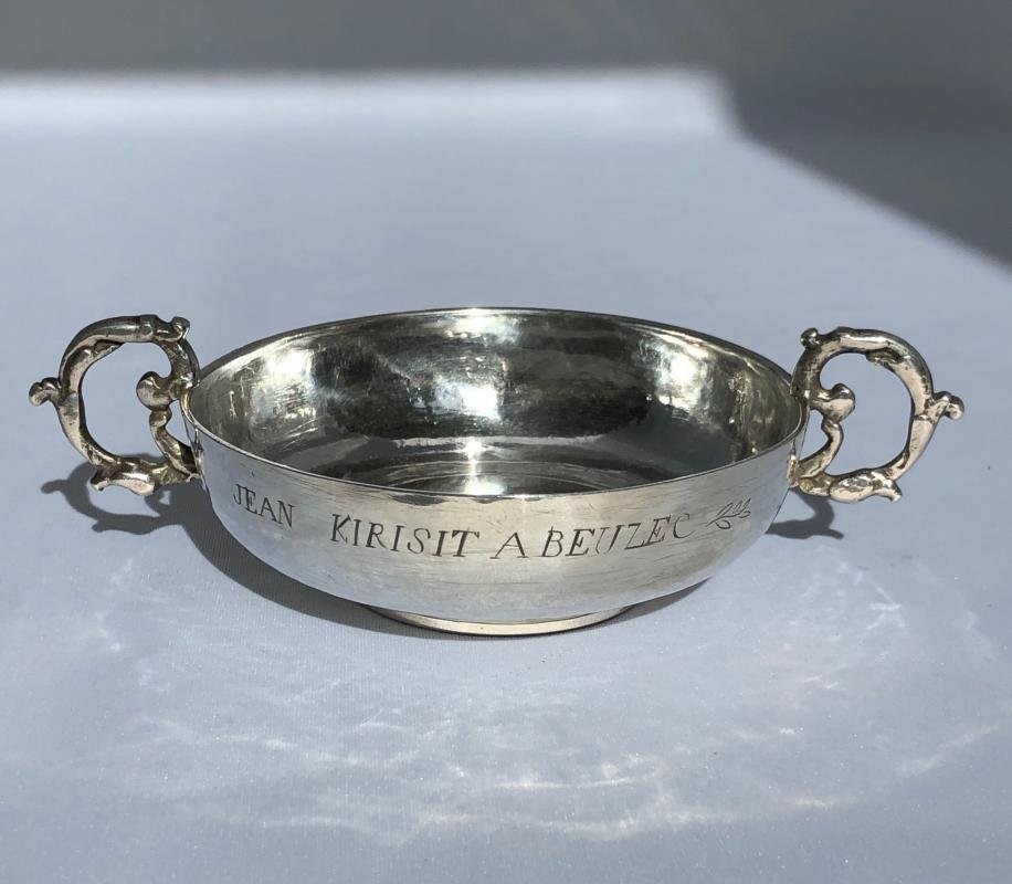 Coupe De Mariage En Argent De Beuzec (finistère), Orfèvre Théodore Tonnelier Paris