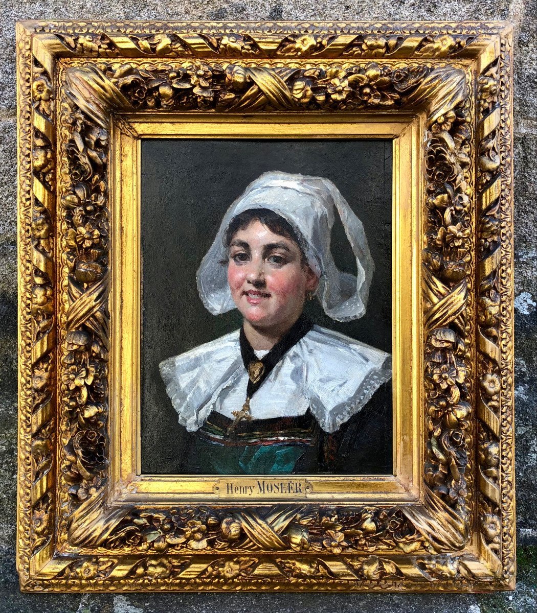 Portrait d'Une Fouesnantaise Par Henry Mosler - Bretagne-photo-3