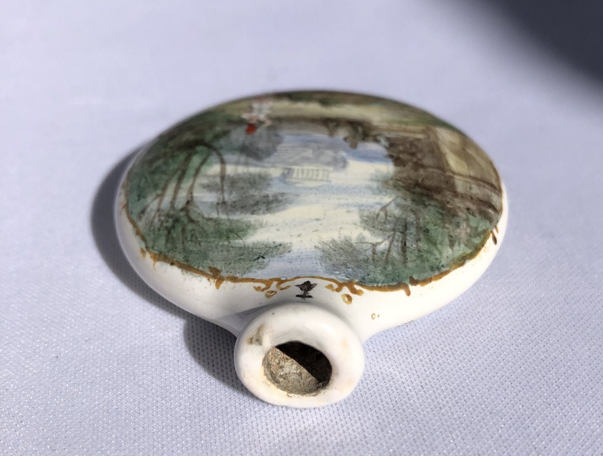 Rare Secouette à Décor Mythologique, Édouard Vaumort, Manufacture De Rennes - Bretagne-photo-4