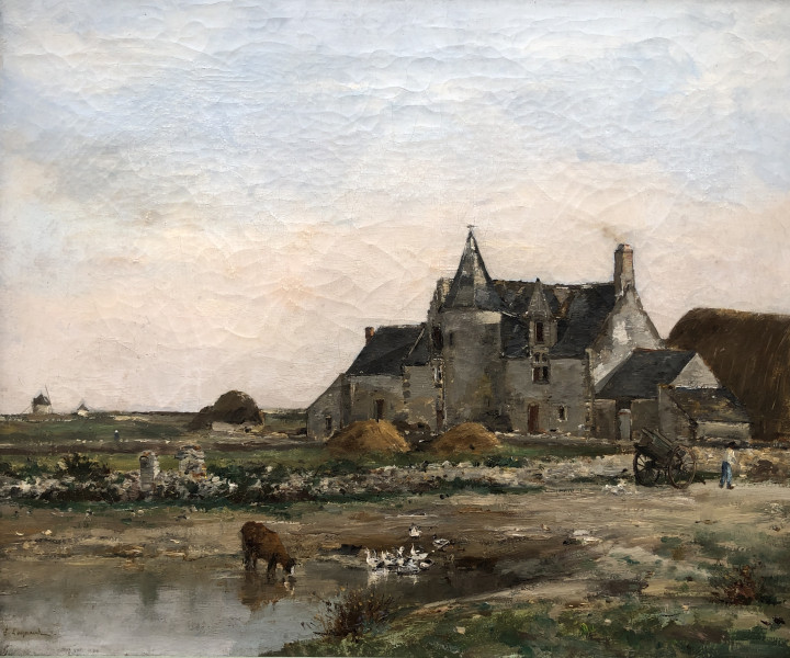 Kervaudu Manor In Croisic (former Property Of F. Du Puigaudeau) By Ernest Laynaud