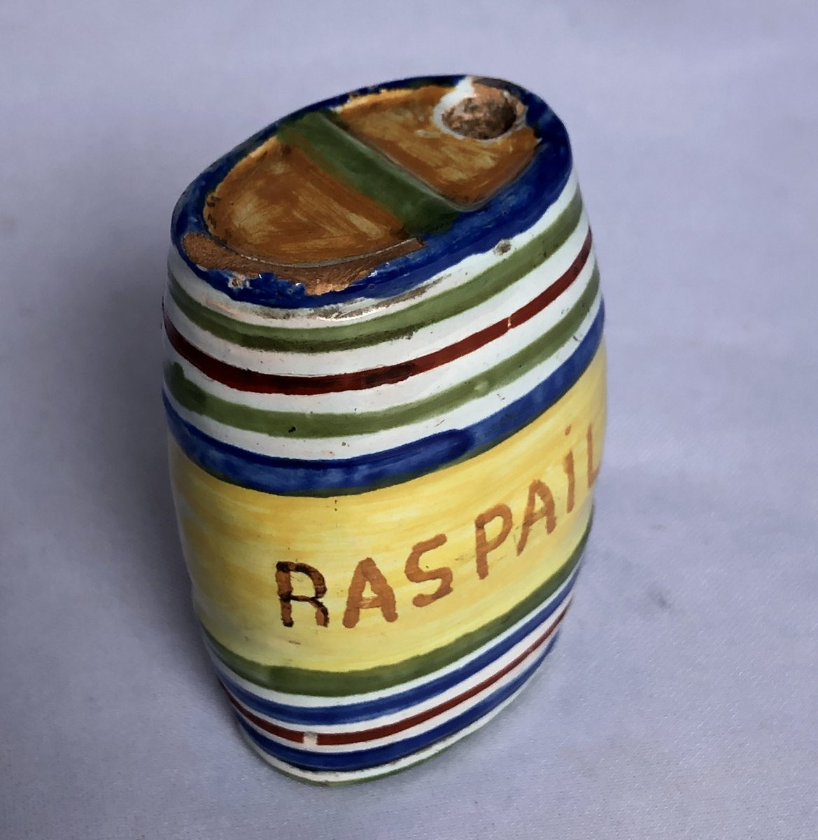 Barrel-shaped Shaker Marked Raspail - Derivas Factory? Nantes - Brittany-photo-3