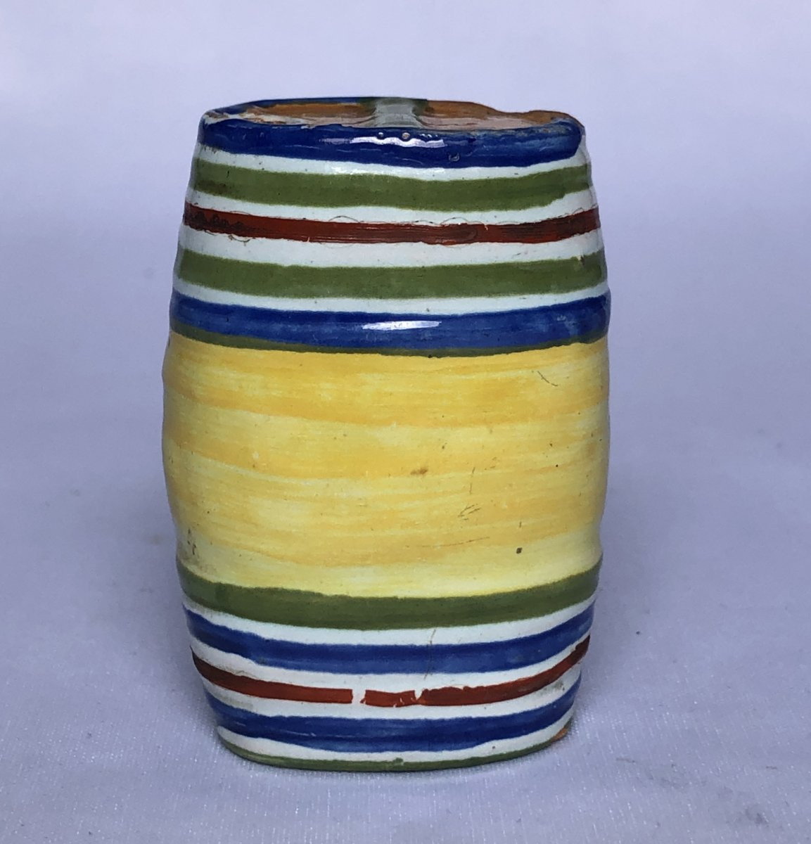 Barrel-shaped Shaker Marked Raspail - Derivas Factory? Nantes - Brittany-photo-4