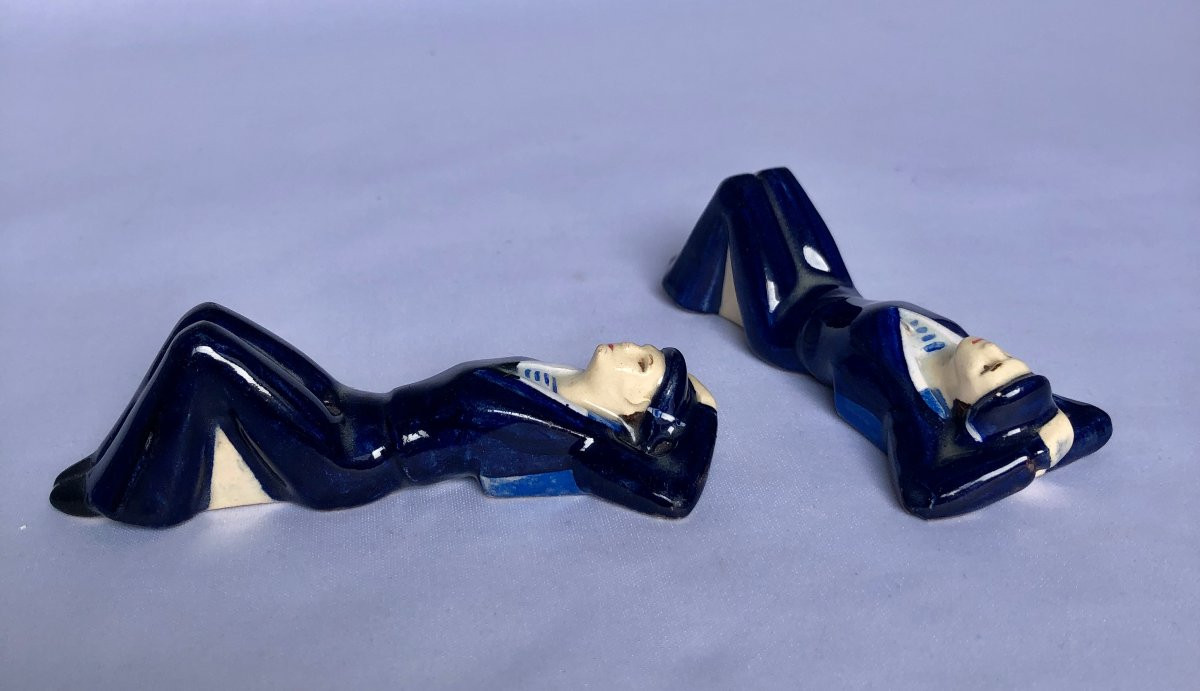 Royal Navy Marine Knife Holder - Charles Maillard - Henriot Factory - Brittany-photo-3