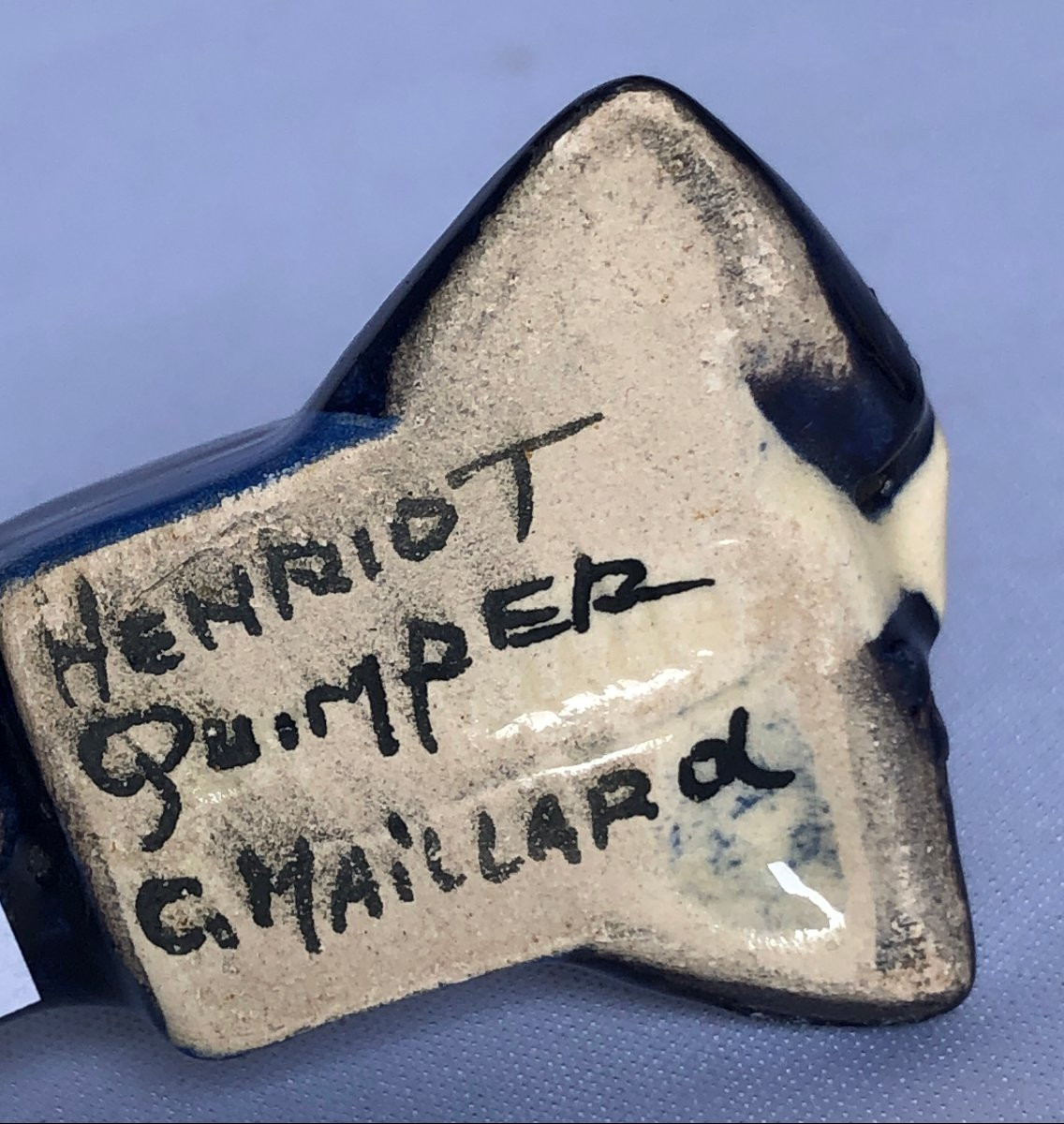 Royal Navy Marine Knife Holder - Charles Maillard - Henriot Factory - Brittany-photo-4