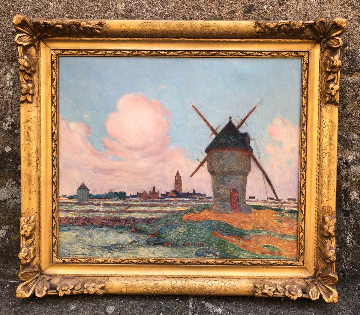 Moulins autour de Batz-sur-Mer - Ferdinand Loyen Puigaudeau - Bretagne-photo-2