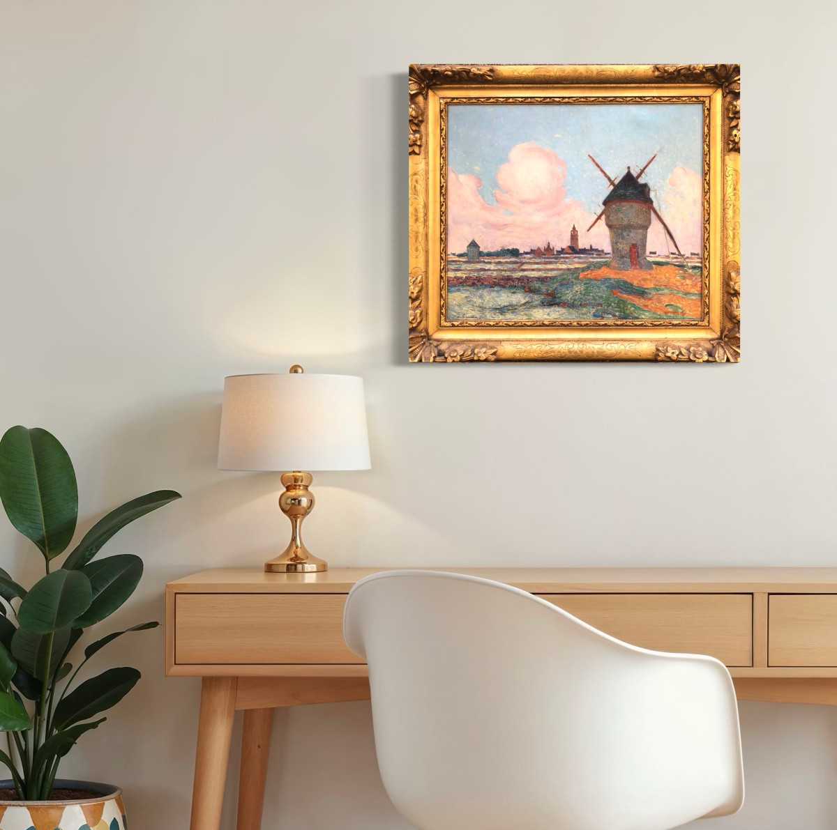 Moulins autour de Batz-sur-Mer - Ferdinand Loyen Puigaudeau - Bretagne-photo-1