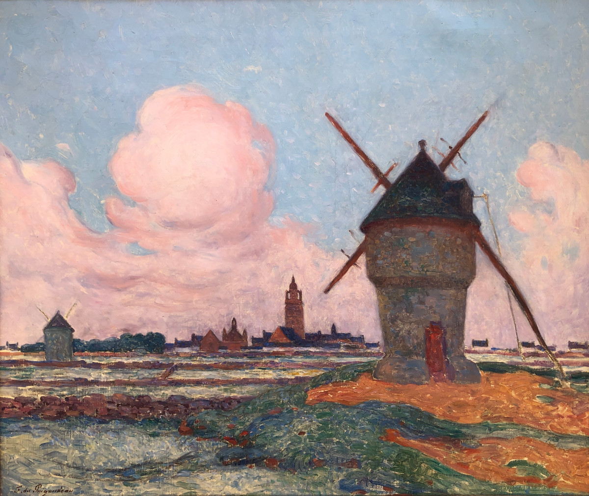 Moulins autour de Batz-sur-Mer - Ferdinand Loyen Puigaudeau - Bretagne