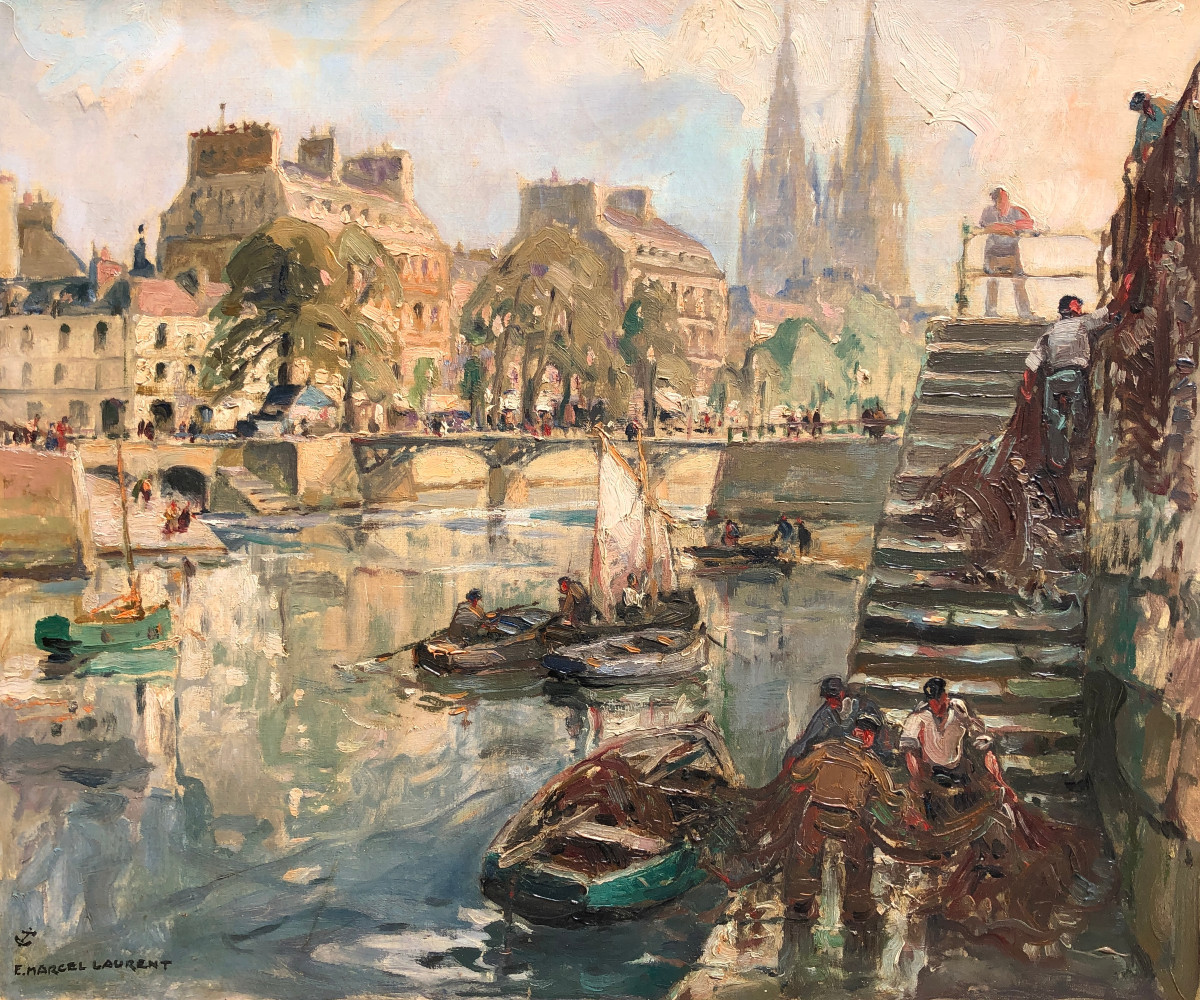 Return From Fishing In Quimper - Marcel-laurent Emmanuel - Brittany
