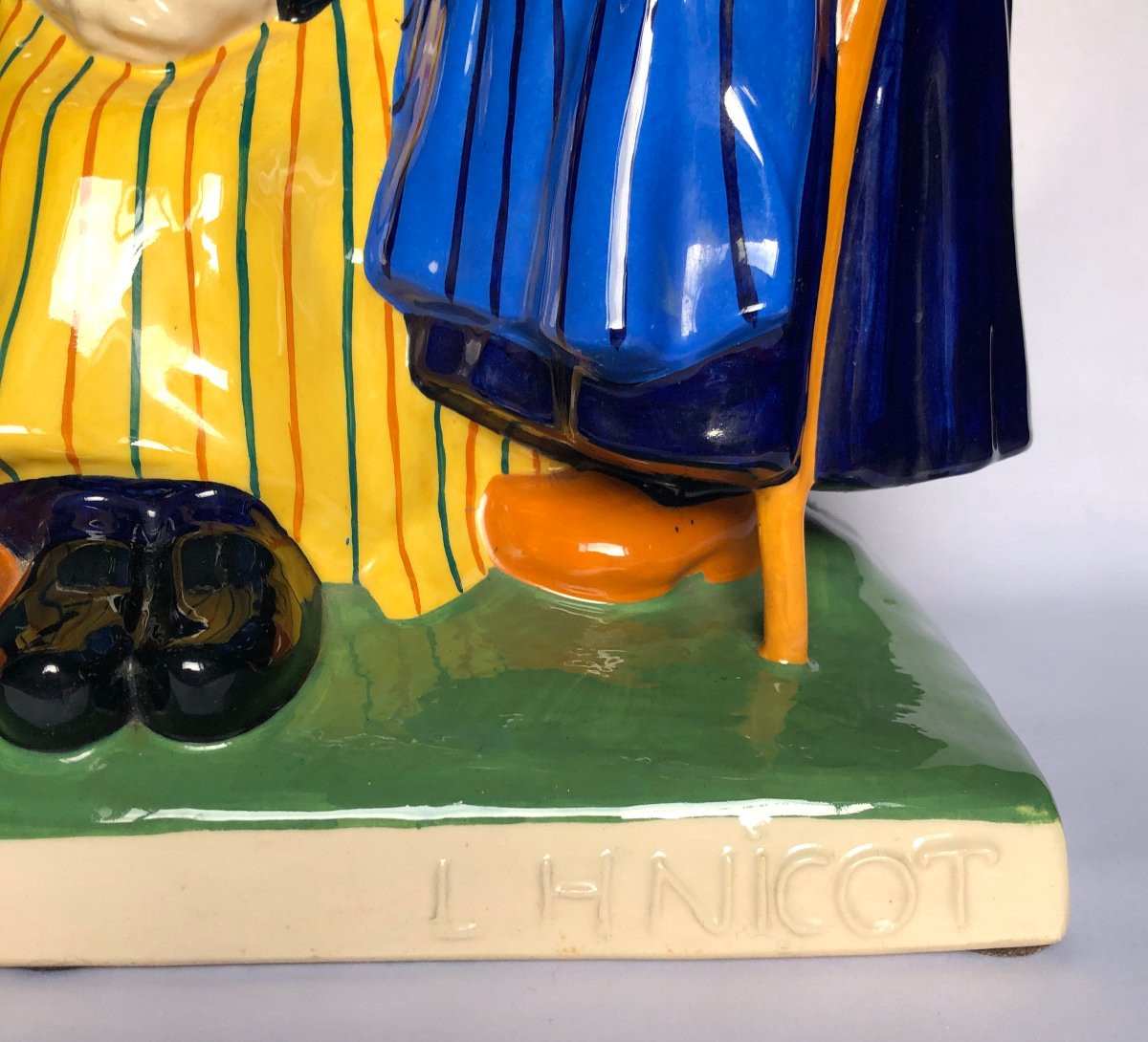 The Gossips - Louis-henri Nicot - Henriot Manufactory - Brittany-photo-2