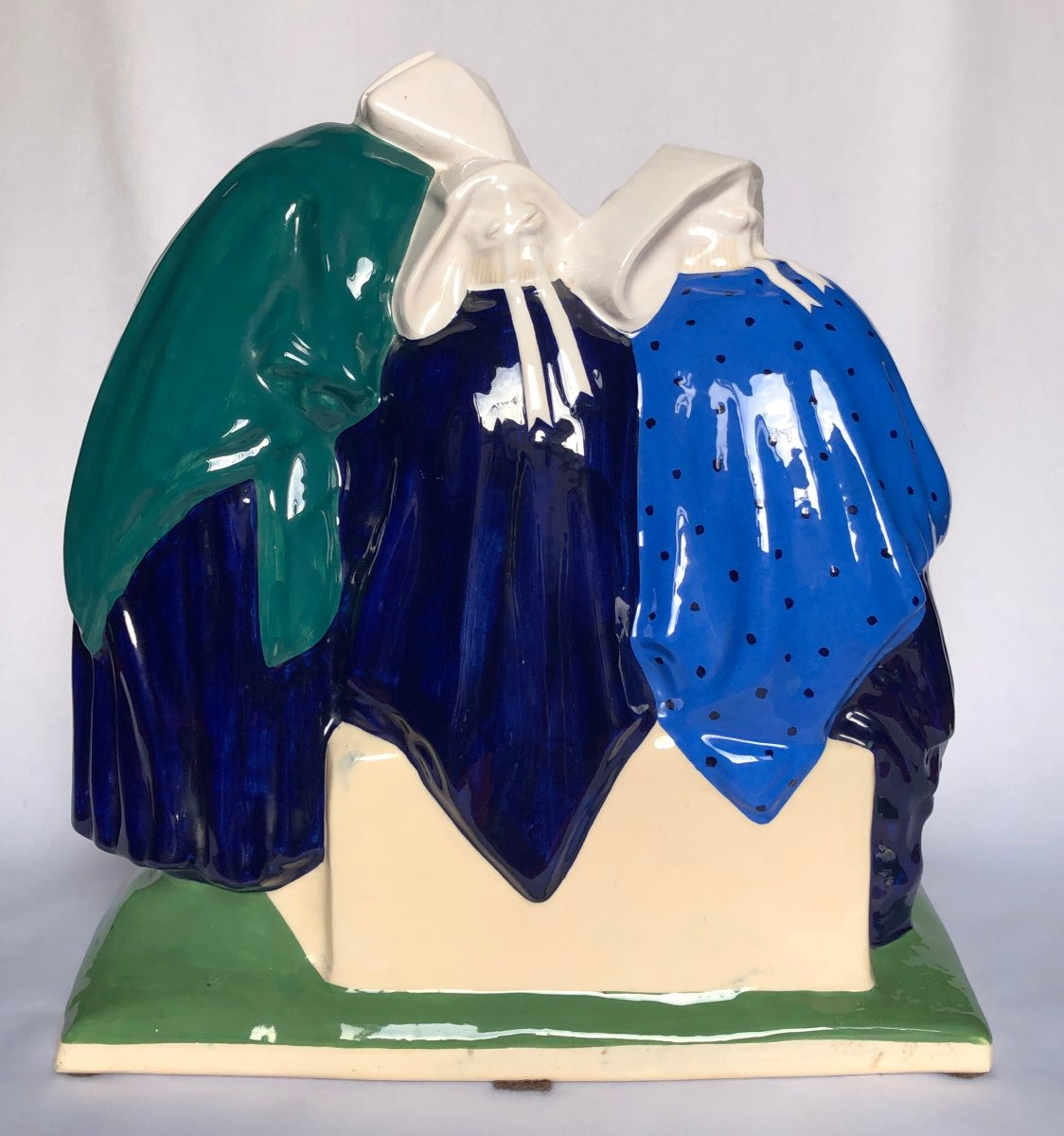 The Gossips - Louis-henri Nicot - Henriot Manufactory - Brittany-photo-3