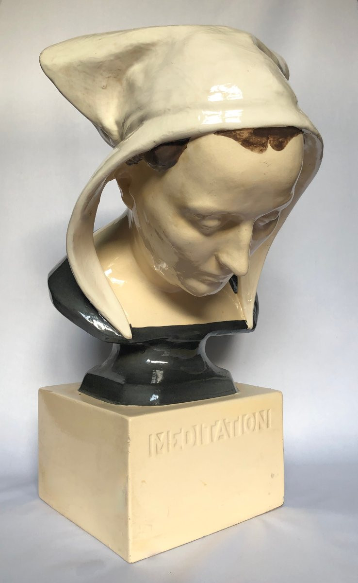 Méditation -  Charles Le Bozec - Manufacture HB Quimper - Bretagne-photo-2