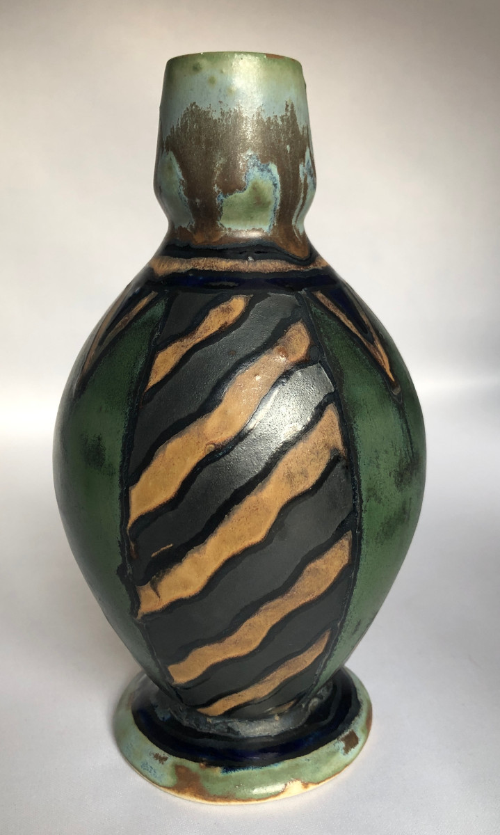 Petit vase à col resserré -  ODETTA - Manufacture HB Quimper - Bretagne