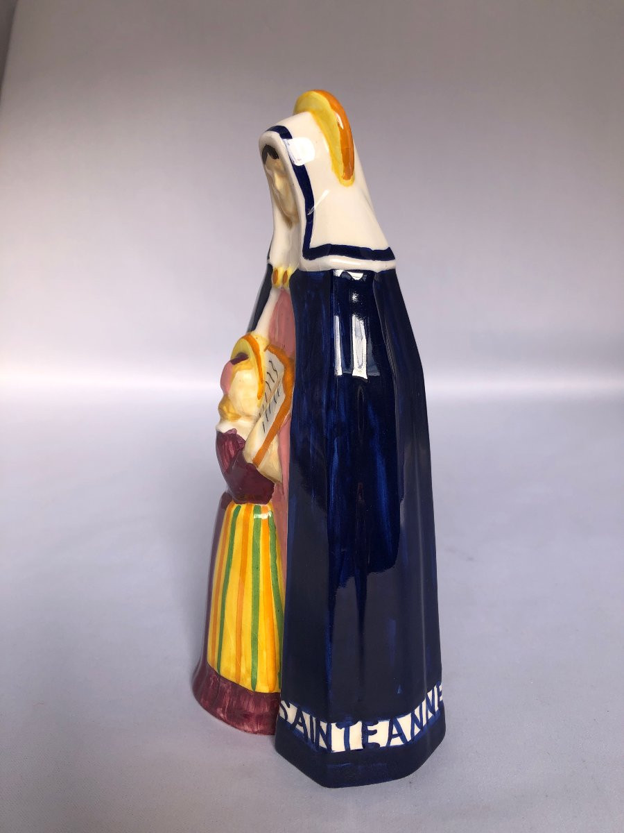 Saint Anne Teaching The Virgin To Read - émil Just Bachelet - Henriot Manufactory - Brittany-photo-3