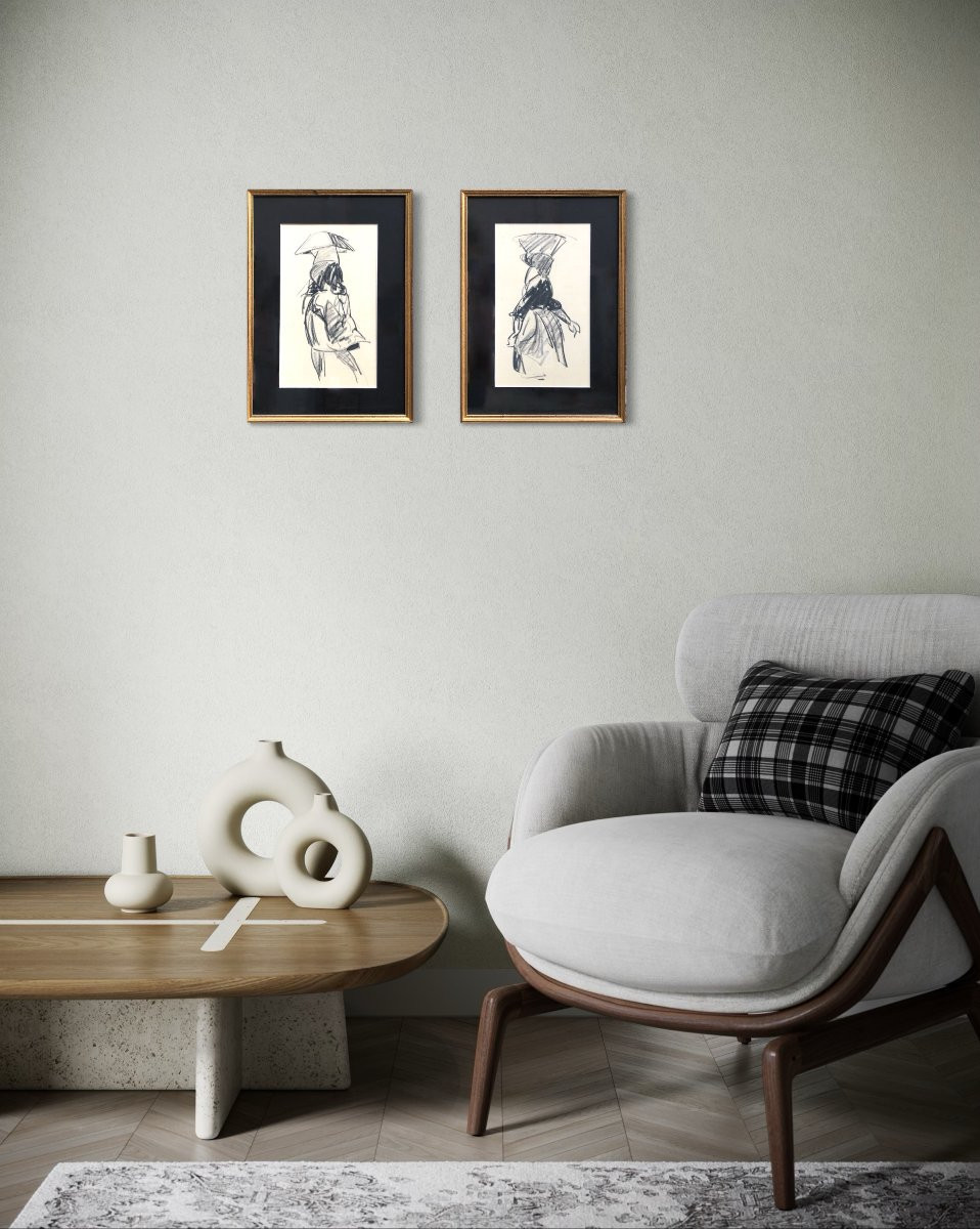 La paludière revenant de la saline - René-Yves Creston - Bretagne-photo-3