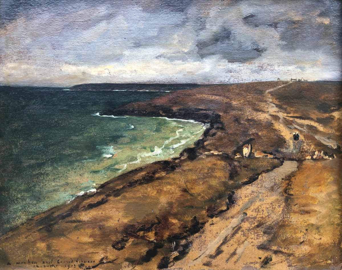 Deux bretonnes sur la lande - Charles Cottet - Bretagne