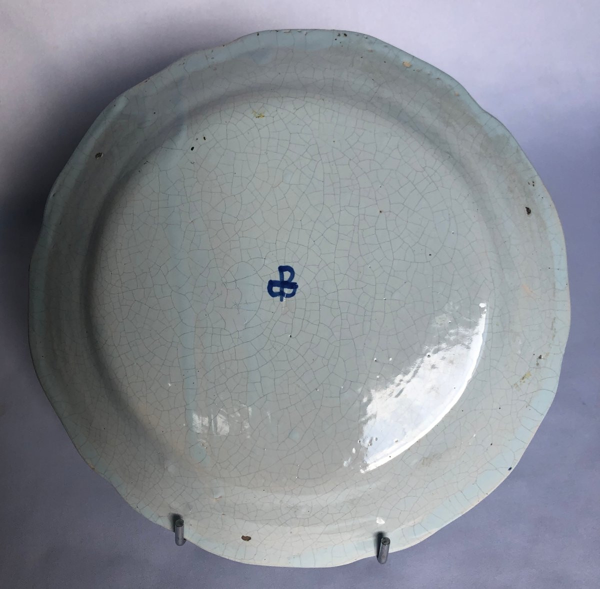 Rare Plate Decorated With Playing Cards - Porquier Beau Factory - Brittany-photo-3