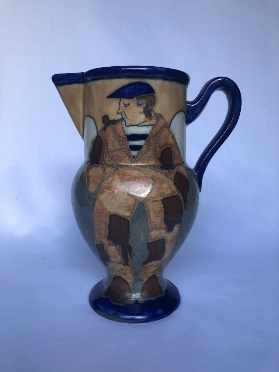 Pichet Odetta - George Brisson - Manufacture HB Quimper - Bretagne-photo-2