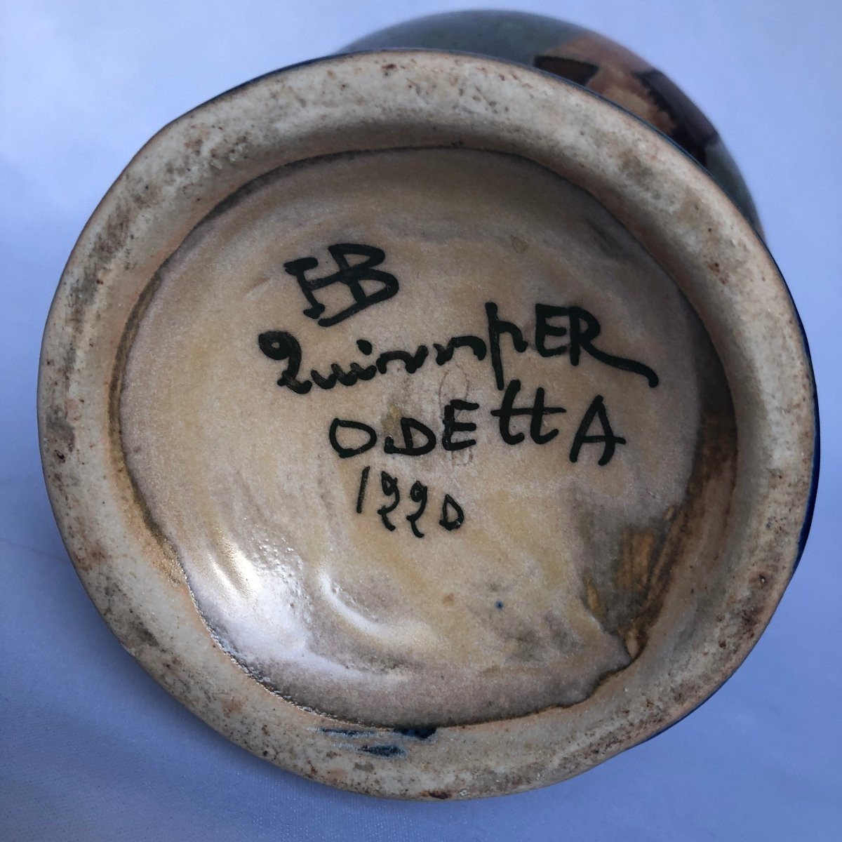 Pichet Odetta - George Brisson - Manufacture HB Quimper - Bretagne-photo-3