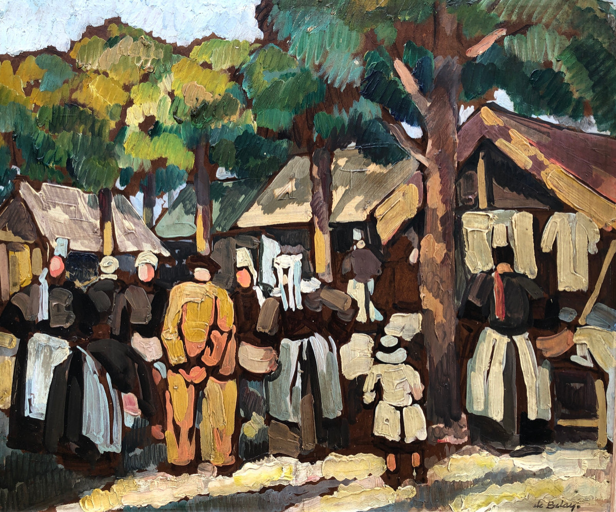 Marché à Concarneau  - Pierre de Belay - Bretagne