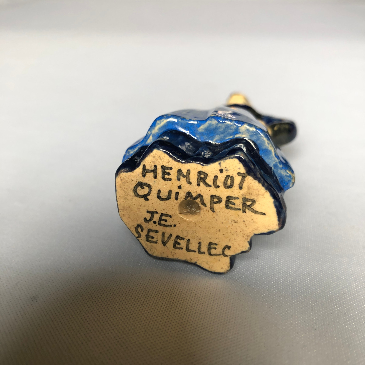 Rare Quimper-style Clock - Jim Sevellec - Henriot Factory - Brittany-photo-2