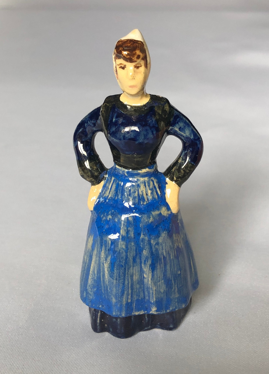 Rare Quimper-style Clock - Jim Sevellec - Henriot Factory - Brittany