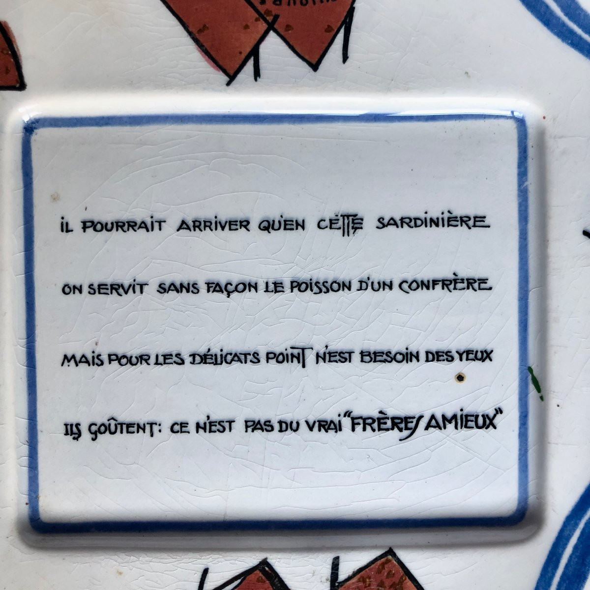 Amieux Frères Plate - Sarreguemines Factory - Brittany-photo-2