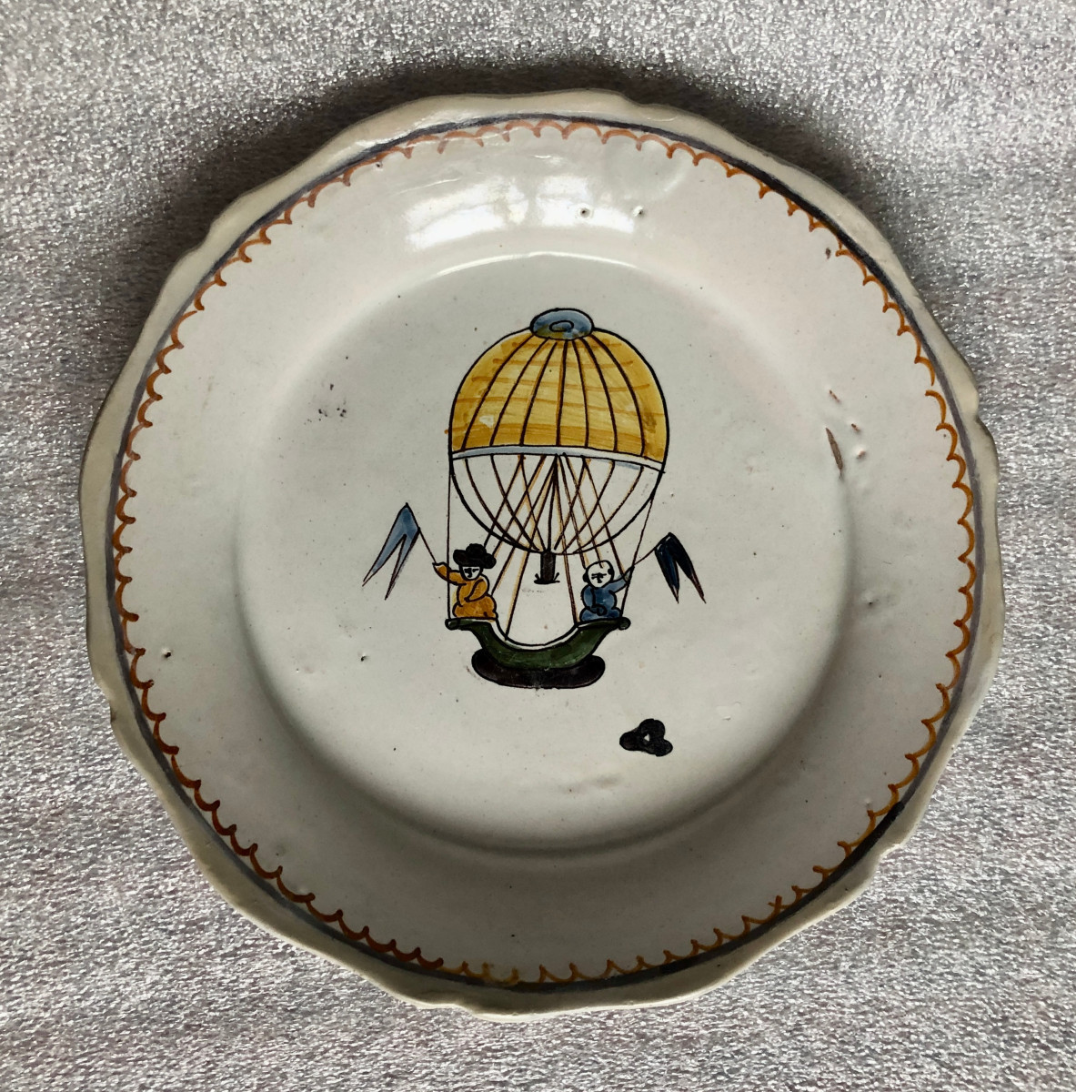 Nevers Plate Depicting The Rise Of The Robert Brothers 