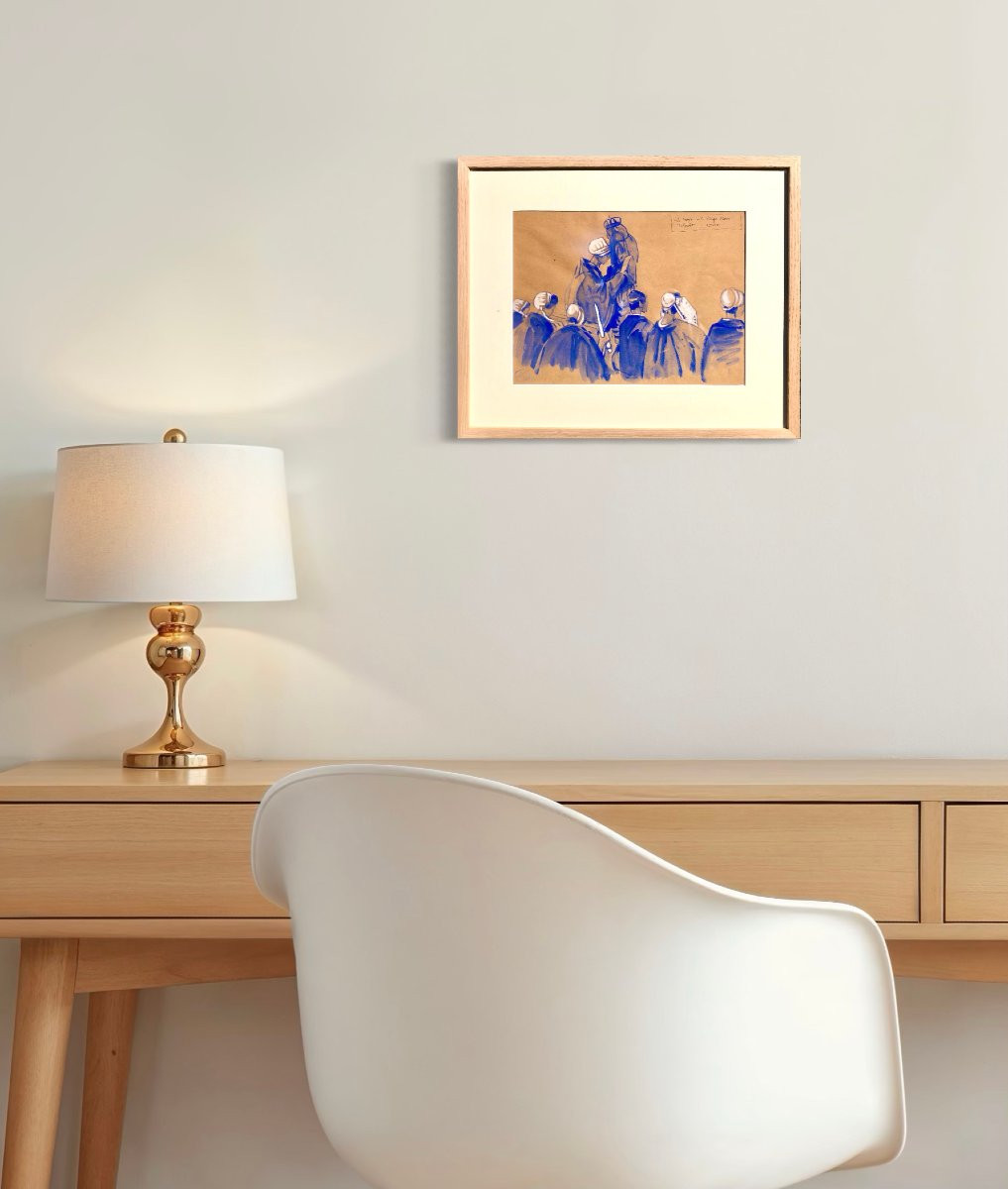 The Kiss To The Black Virgin Of Folgoët - Mathurin Méheut - Bretagne-photo-3