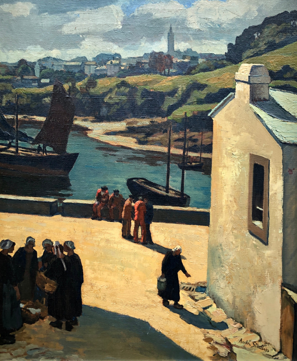 Marché à Tréboul - André Strauss - Bretagne