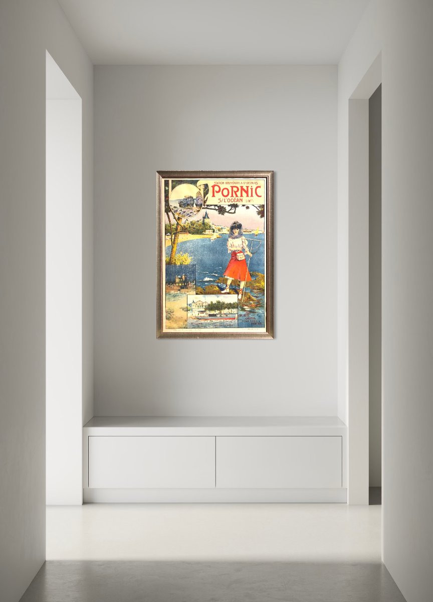 Affiche sur Pornic - E. Borirsier - Bretagne-photo-3