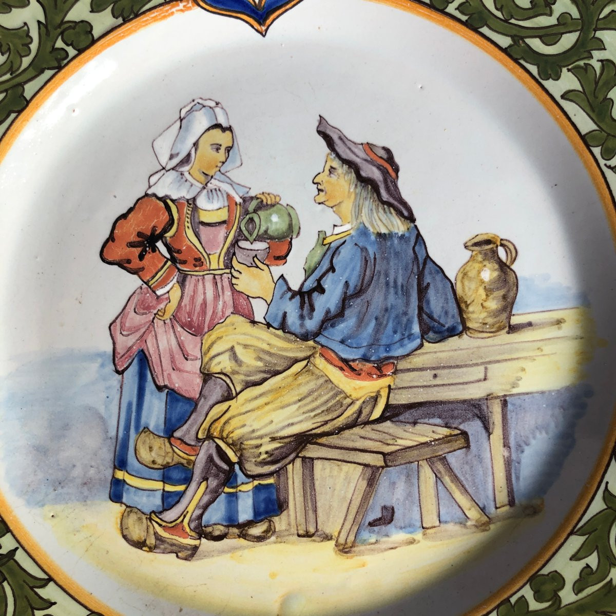  Halte à la taverne de Guengat - Alfred Beau - Manufacture Porquier Beau - Bretagne-photo-3