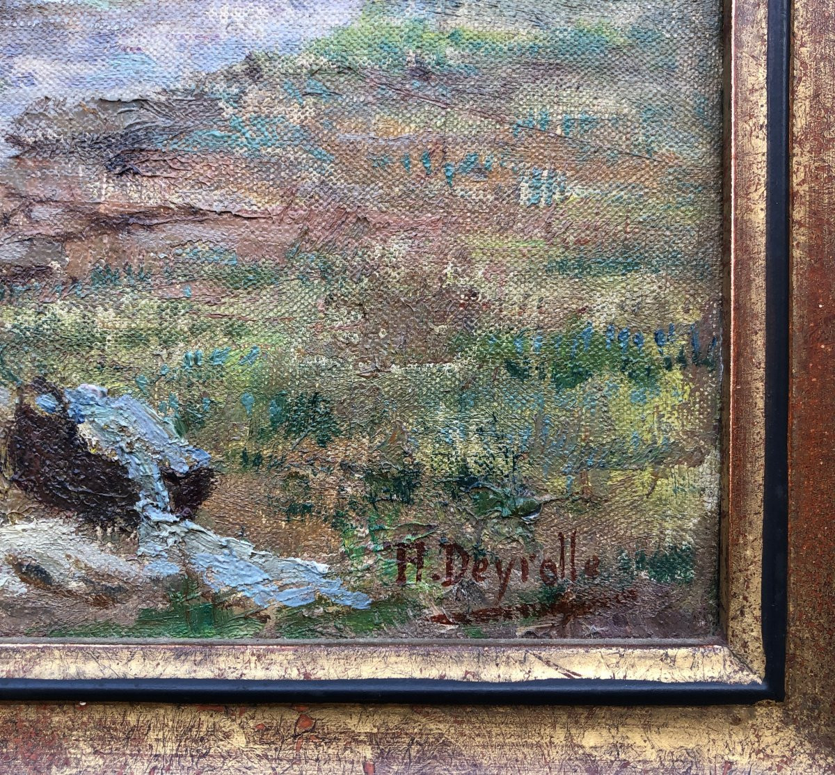 Femme au lavoir près de Concarneau - Théophile Deyrolle - Bretagne-photo-3