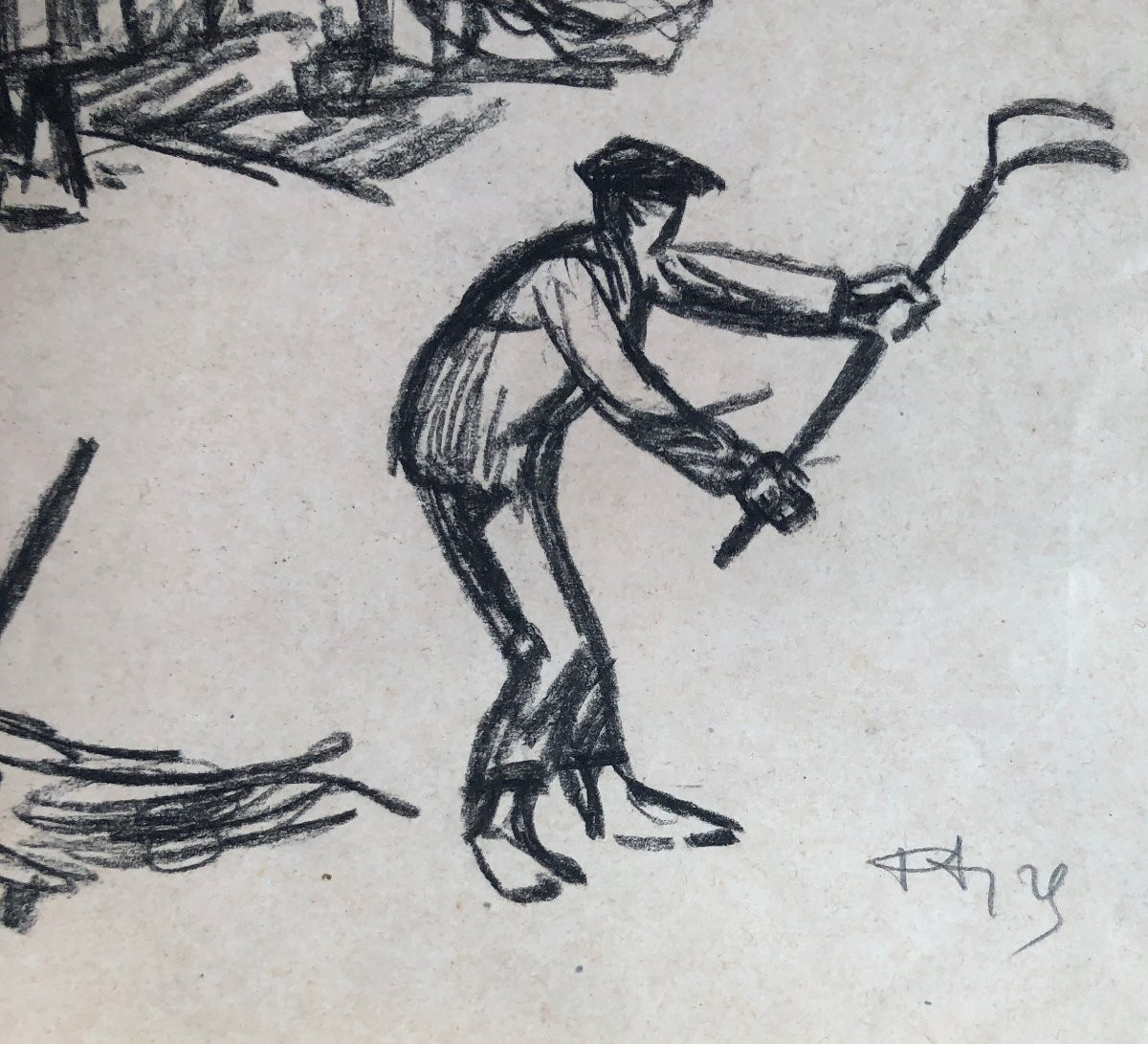 Seaweed Harvesters' Study - Pierre Agnès - Brittany -photo-2