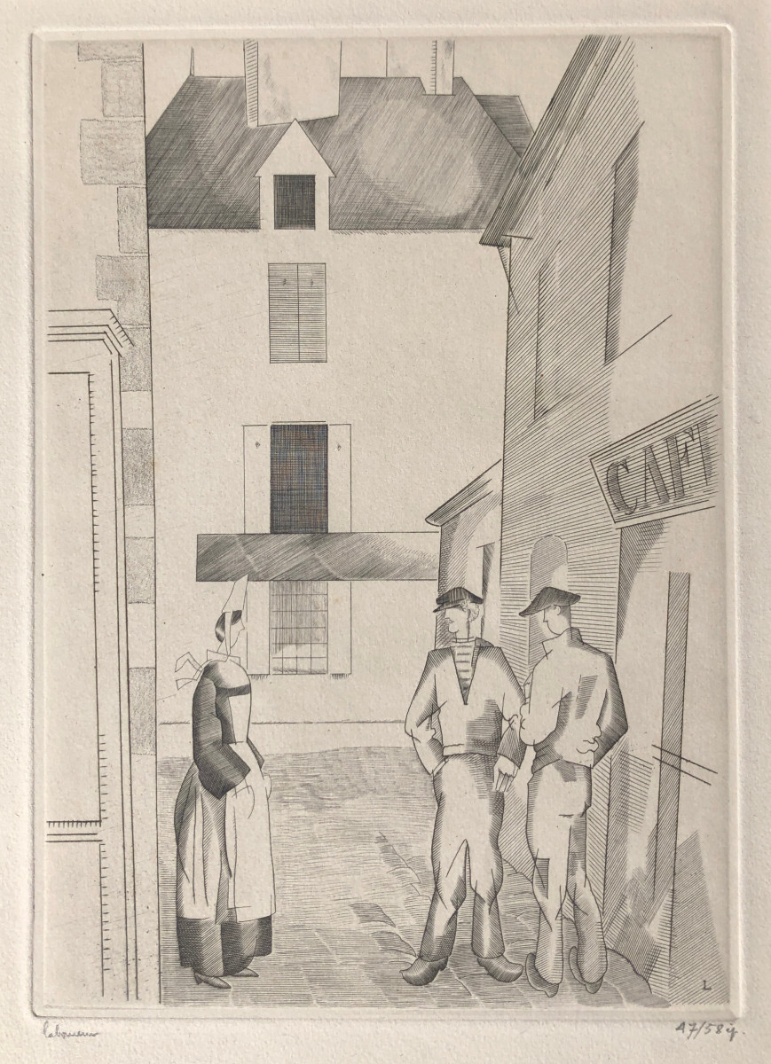 La ruelle (au Croisic) - Jean-Emile Laboureur - Bretagne