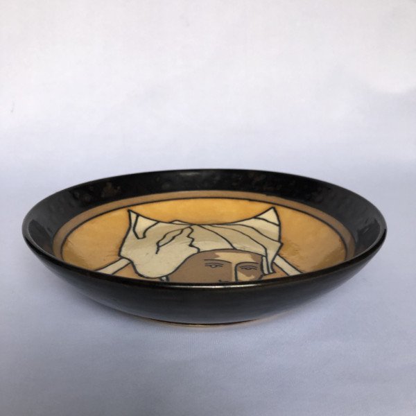 Bowl With Portrait Of A Woman From Plougastel By Odetta - Quimper Earthenware-photo-3