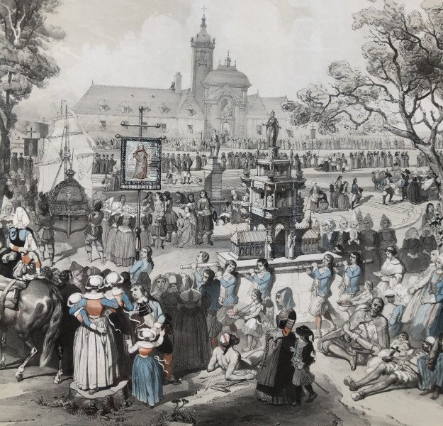 The Great Procession Of Saint Anne Of Auray By Prosper Saint-germain - Brittany-photo-3