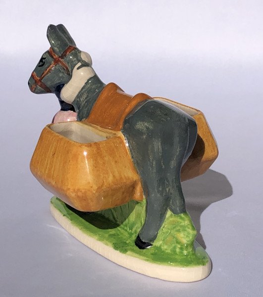 Salt Shaker Decorated With A Bigoudène Woman Riding A Donkey By Charles Maillard - Brittany-photo-3