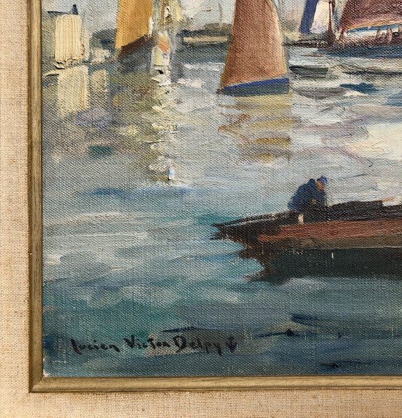 Scene On The Quays Of Concarneau By Lucien-victor Delpy - Brittany-photo-2