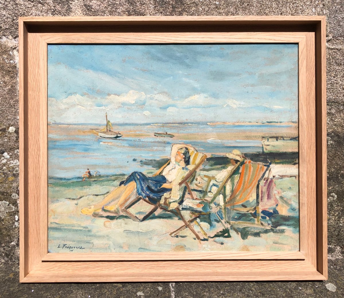"vacations By The Sea" By Paul-léon Fréquenez, Brittany-photo-2
