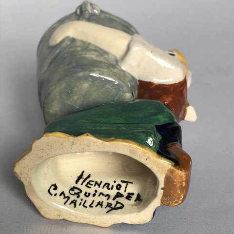 Coquetier à la Plougastelène de Charles Maillard - manufacture Henriot - Bretagne -photo-3
