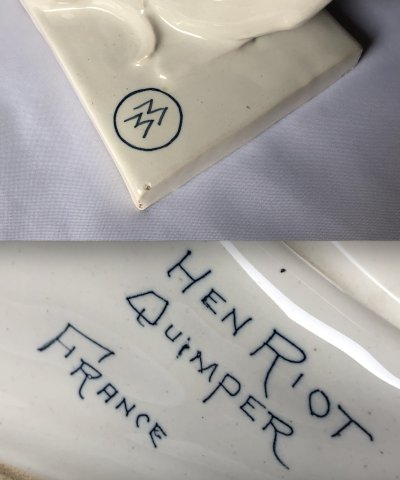 L’homme aux raies de Mathurin Méheut - manufacture Henriot - Bretagne-photo-4