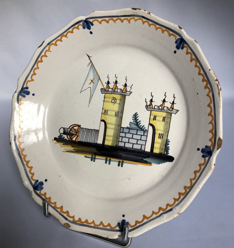Revolutionary Plate Featuring A Design Of The Homeland In Danger—nevers Manufactory