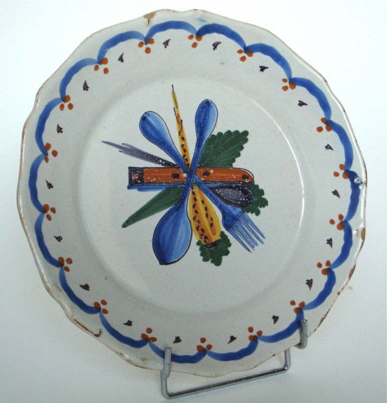 Plate With Cutlery And Parsnips—nevers Manufactory 