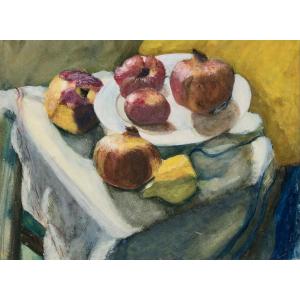 Still Life With Lemon And Pomegranates - Atelier O'conor