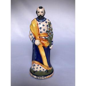 Saint Joseph portant le lys - Manufacture Henriot - Bretagne 