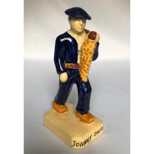 Rare sujet de Johnny Onions - Jim Sévellec  -  Manufacture Henriot - Bretagne