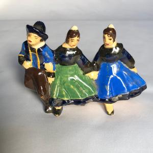 Danseurs de la série de la gavotte - Jim Sévellec - Manufacture Henriot - Bretagne